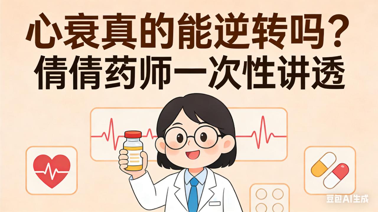 心衰真的能逆转吗？倩倩药师一次性讲透很多人一听心衰就吓懵：是不是心脏坏透了