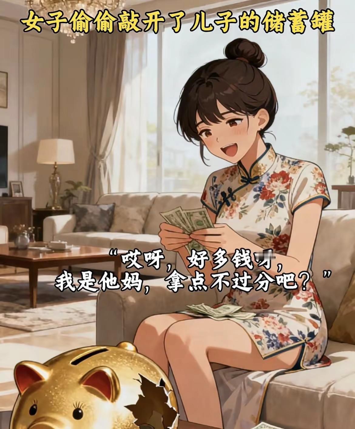 儿子的钱，本来就是给母亲用的……