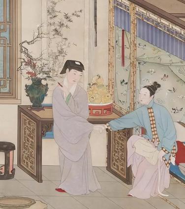 古代女子成婚之前，对男女之事完全不懂，所以出嫁前天晚上，母亲便会悄悄地塞给她一样