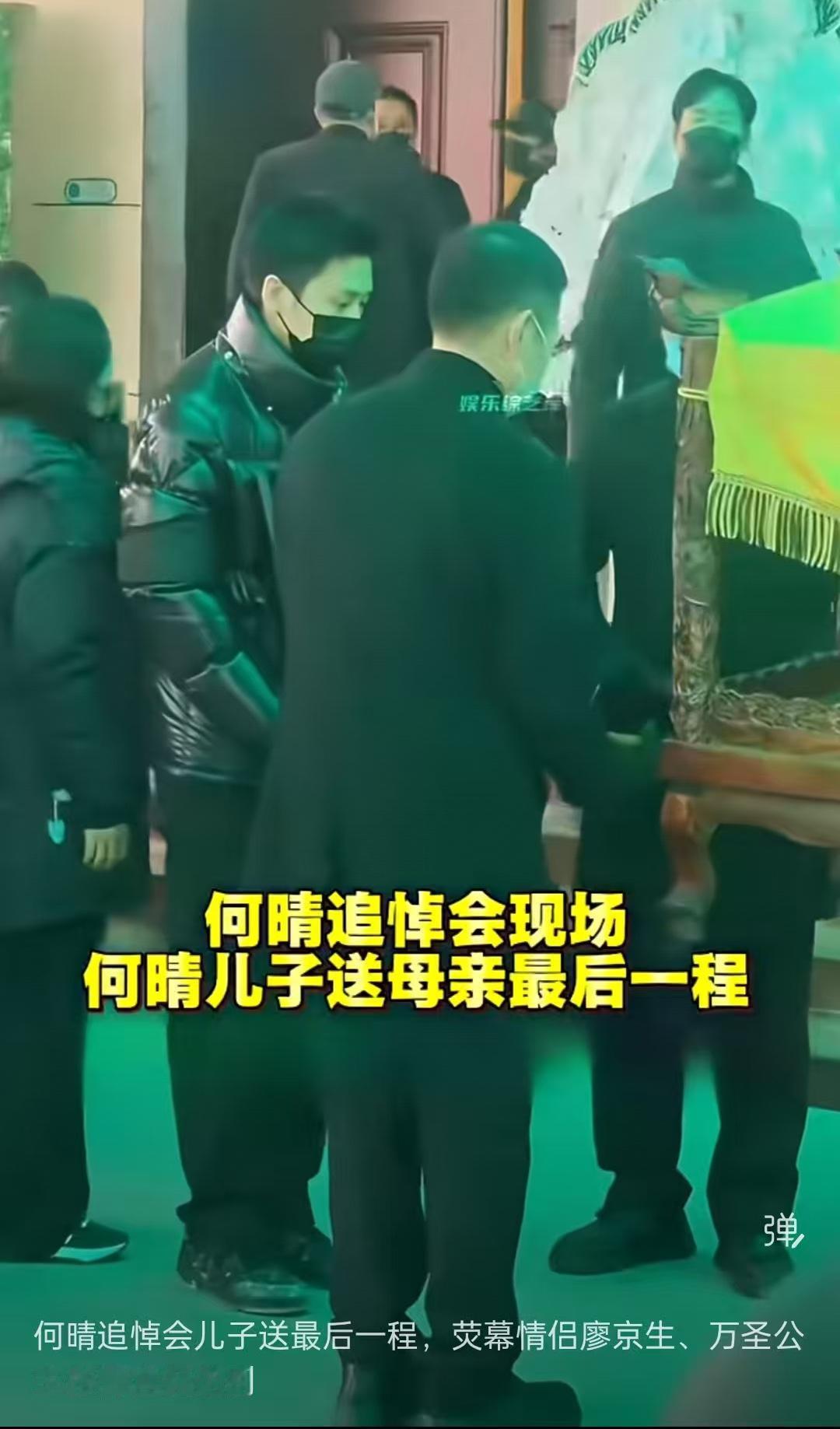 何晴的儿子在追悼会说：北京的初雪是为他母亲而下，因为她喜欢雪这一句，饱含了多