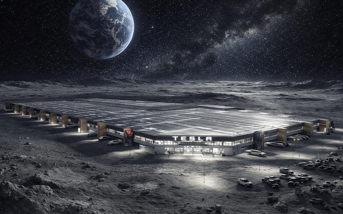 马斯克：将在月球建立工厂！马斯克表示，特斯拉的未来可能包括在月球上建立