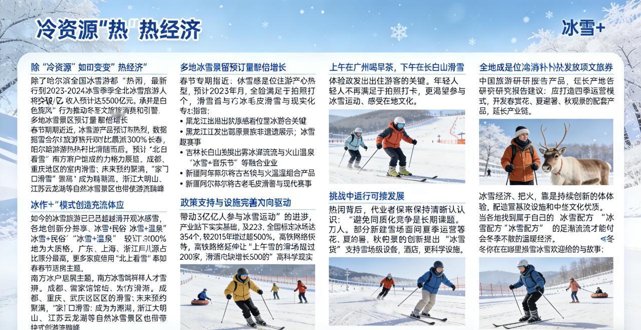 除了哈尔滨，全国冰雪游都“热”了！这“冷资源”如何变身“热经济”？这个冬天，