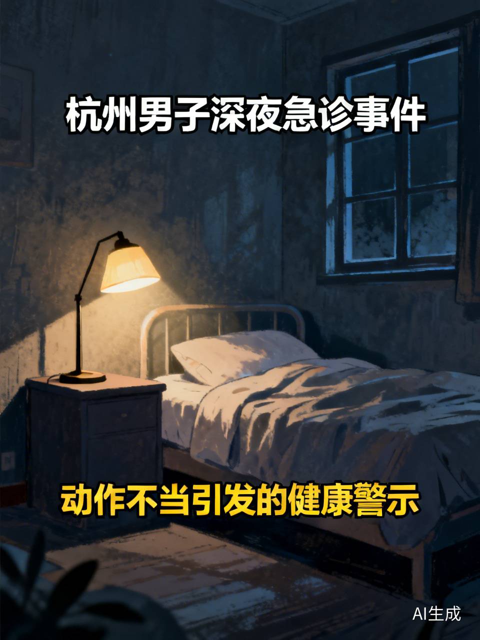一声闷响吓坏夫妻俩！杭州男子深夜被送急诊，医生一句话点破真相俗话说得好，人这一辈子，啥事都可能摊上。