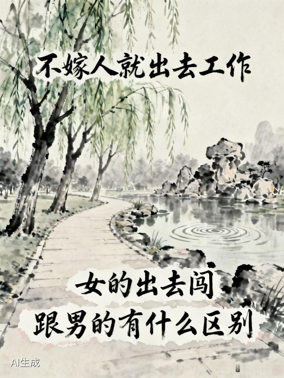 女人不结婚，不生娃，和男人有什么区别吗？在公园听见一对毋女吵架。大概是妈妈逼