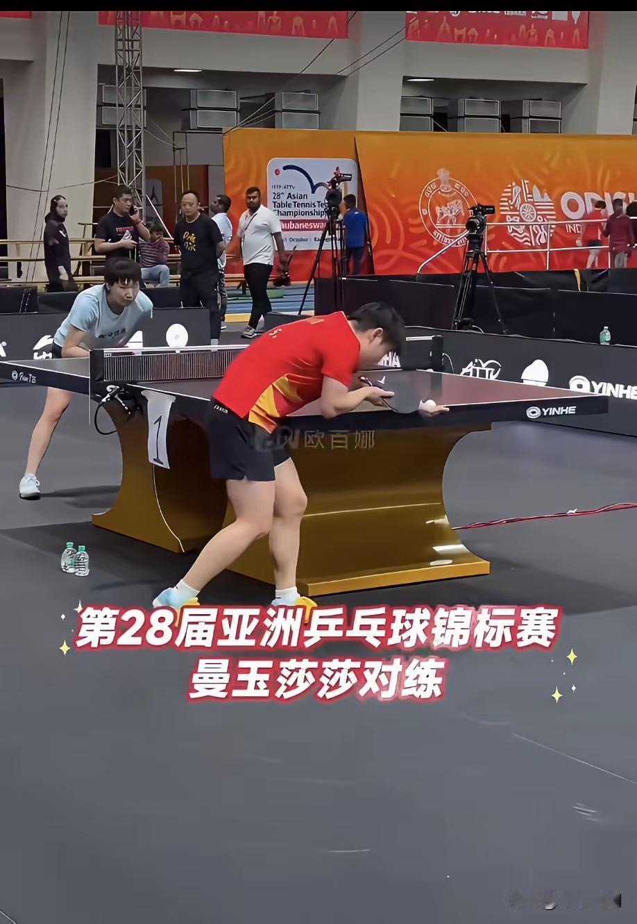 给莎莎和曼昱对练点赞！说实话，看到莎莎和曼昱对练，打心眼里高兴。莎莎和曼昱不