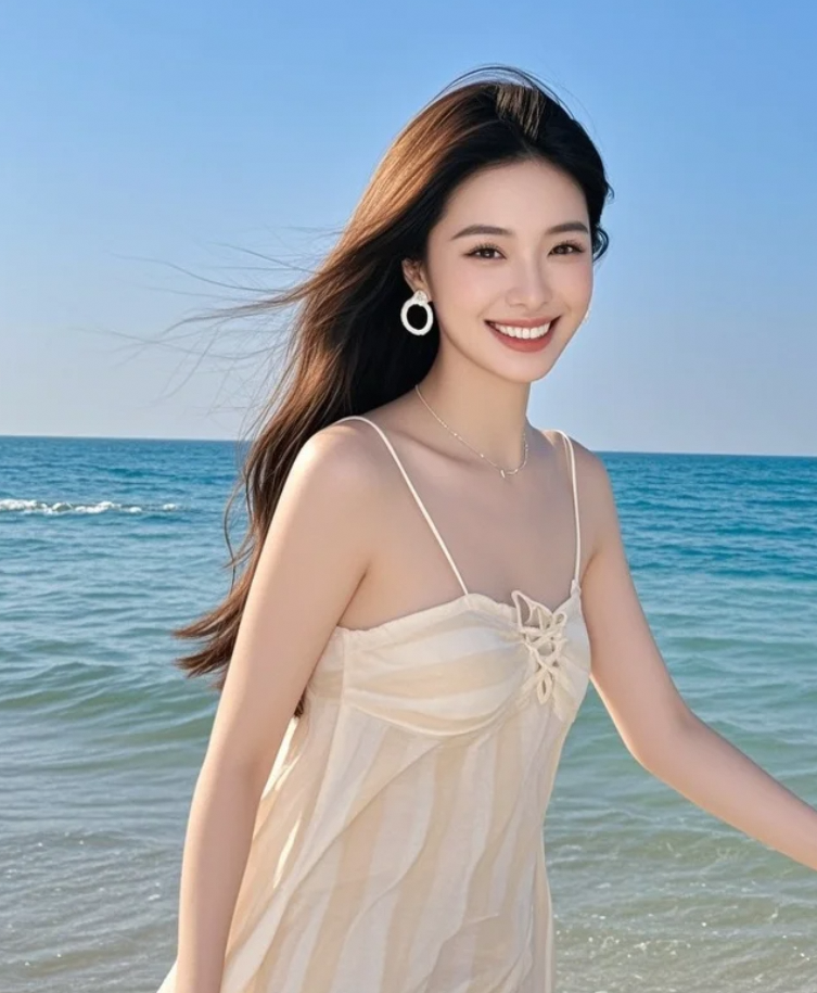 海的颜色，染上了她的眼眸