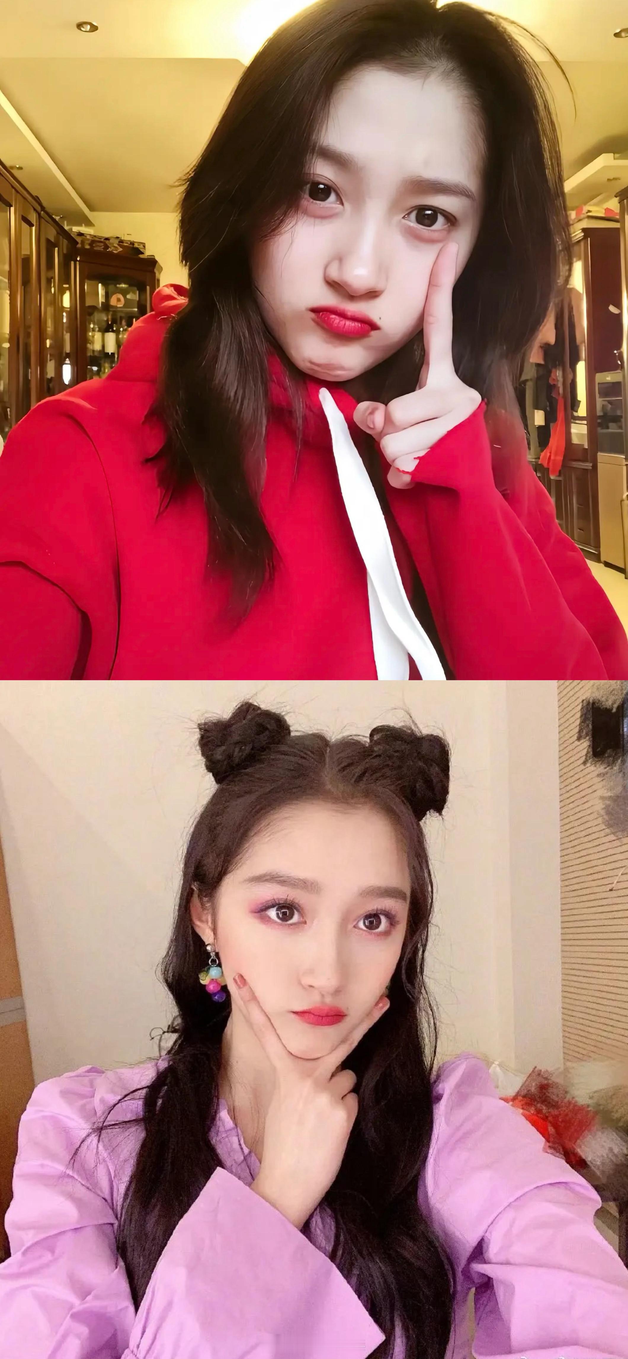 关晓彤状态一直很好，真的很美。来欣赏我们彤姐一些怼脸自拍，越近越好看的一张脸呀。