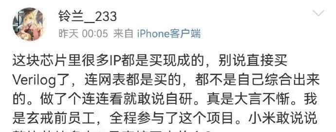 【琅河财经】这两天，一个自称全程参与了某某芯片研发的500强前员工揭露了一些内幕
