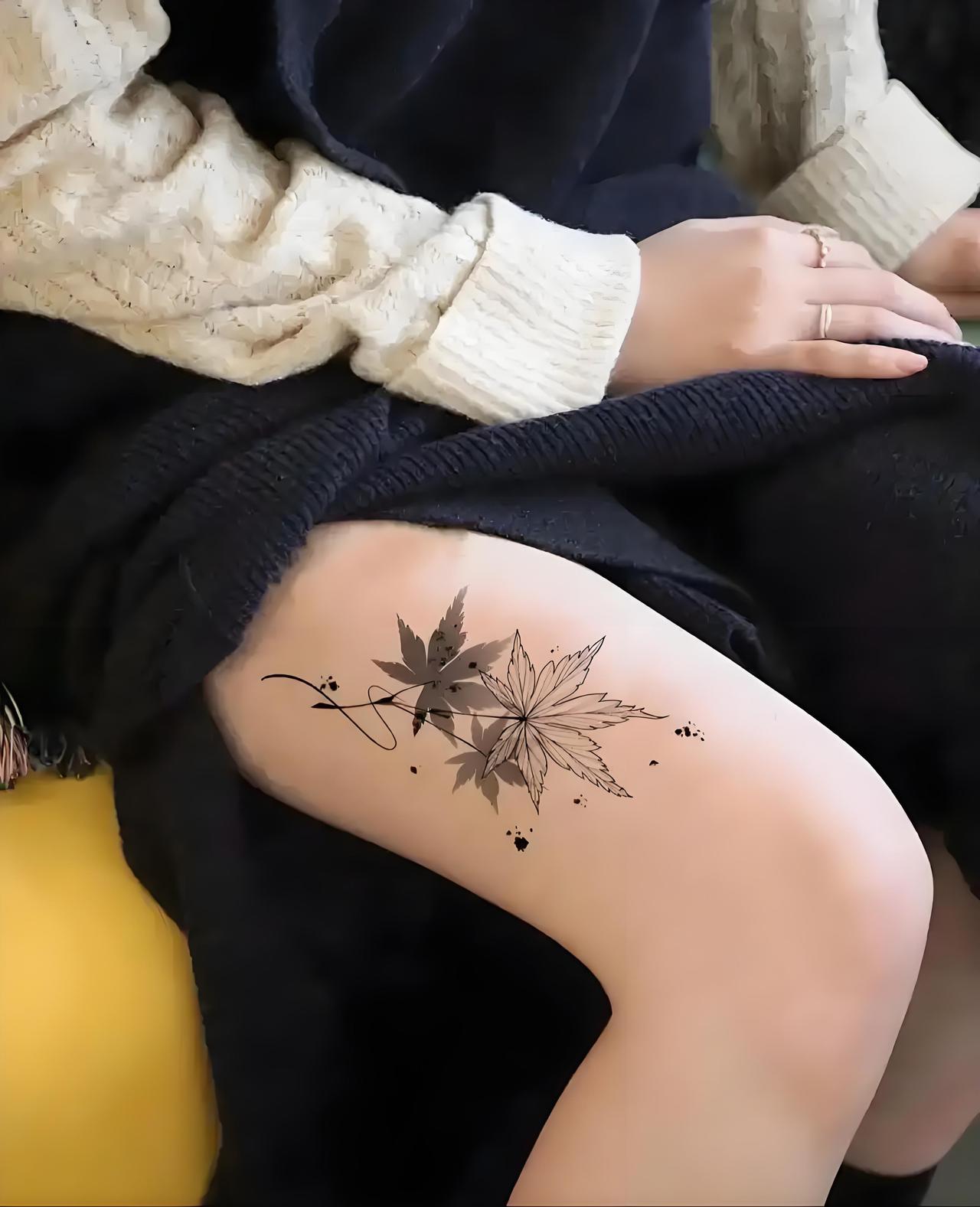 美女是一个幼儿园老师，找了个公务员男朋友，她穿热裤的时候被男友发现了自己大腿上的