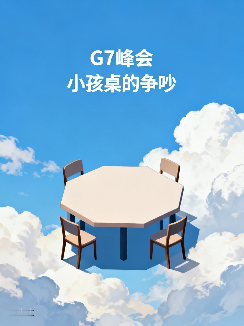 对华强硬可以但出钱不行，G7峰会这张“小孩桌”，又吵起来了2026年G7峰会（