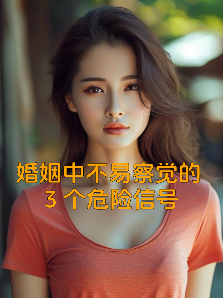 婚姻中不易察觉的3个危险信号