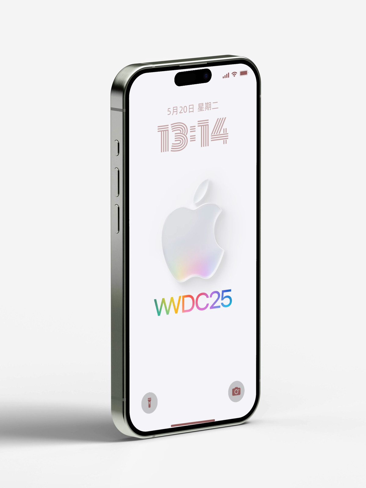 AppleWWDC2025这Logo当壁纸也不错。iOS18画的饼iO