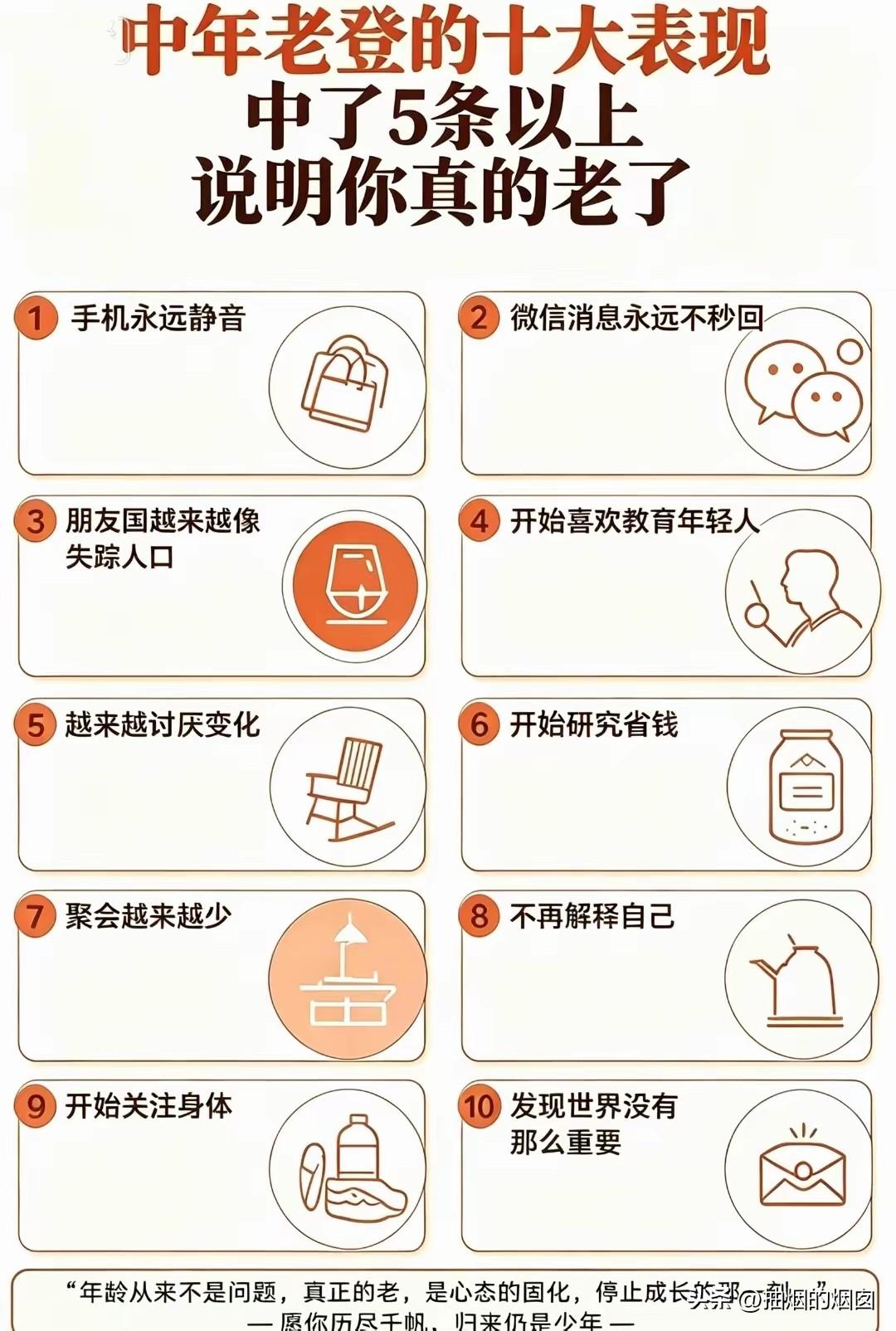 我是80后的老登还是中登，下面这些信息基本都占了。补充几点，开始花眼了，跑步只