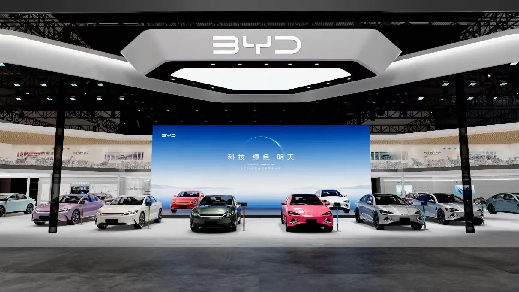 也是好起来了！去看了比亚迪北京车展包馆。这一趟来的真值啊！在E3馆看到...