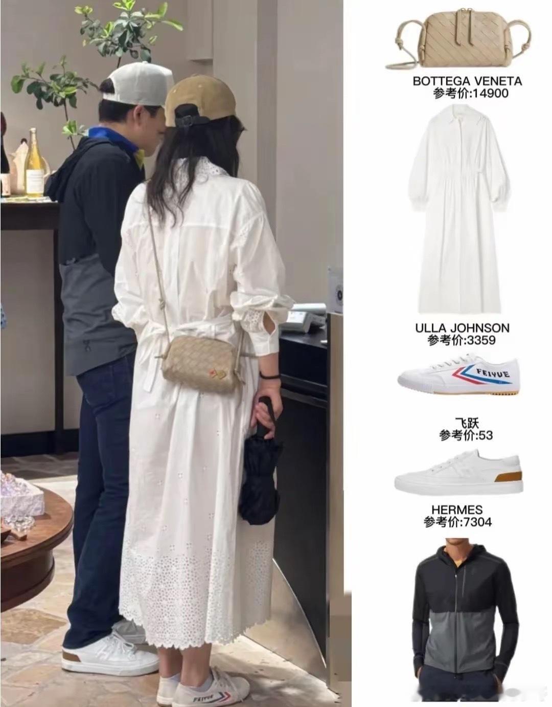 郭晶晶霍启刚上海逛街，郭晶晶穿60块鞋子接地气，男方瘦了好多！！！​​​