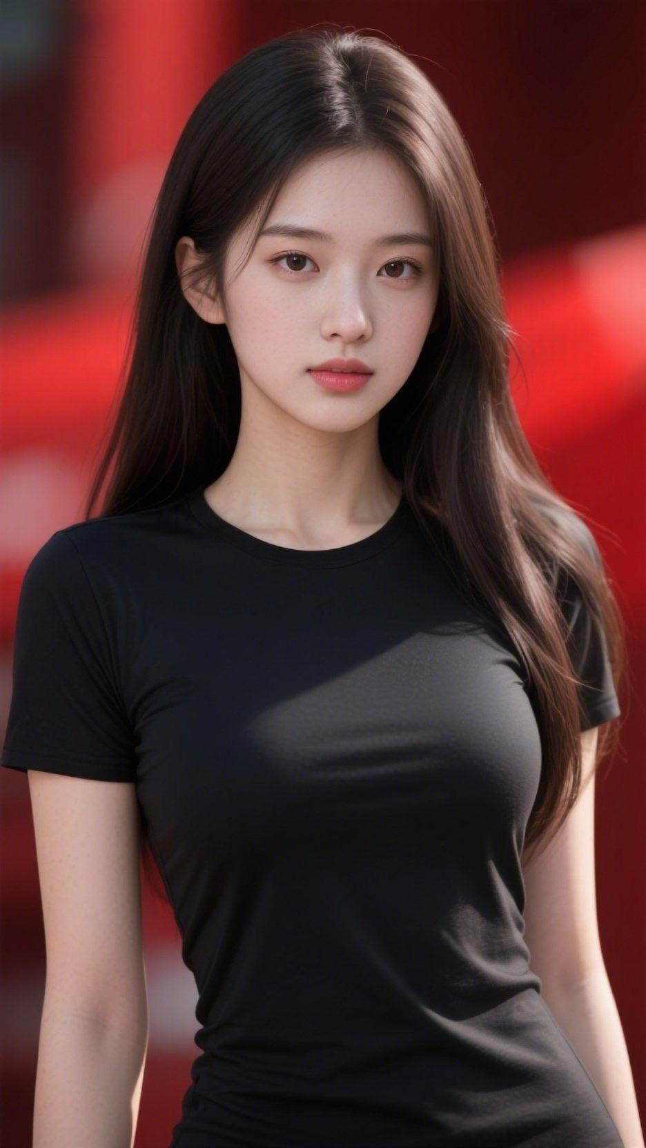 美她的美像把“清透”二字揉进了骨相里。第一个她，偏头望来，乌发垂在肩线，