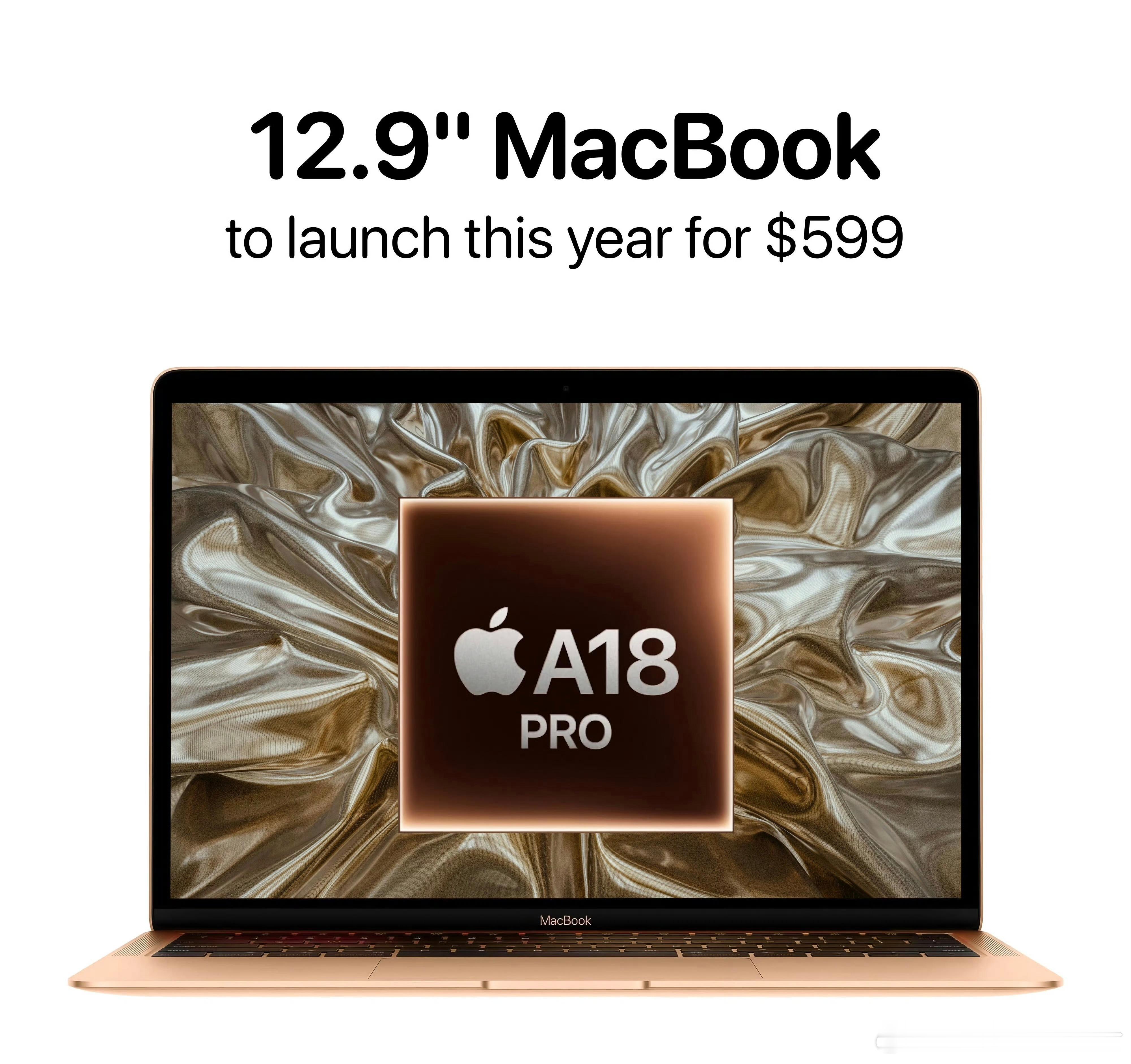 廉价版MacBook价格这是又砍一刀，售价在599-699刀（M4MBA99