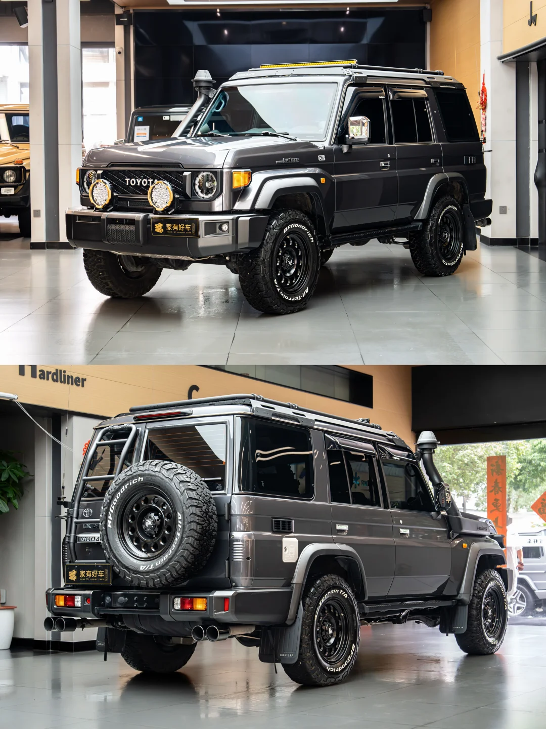 2024年丰田LC76柴油2.8T铁灰配色2.5万km