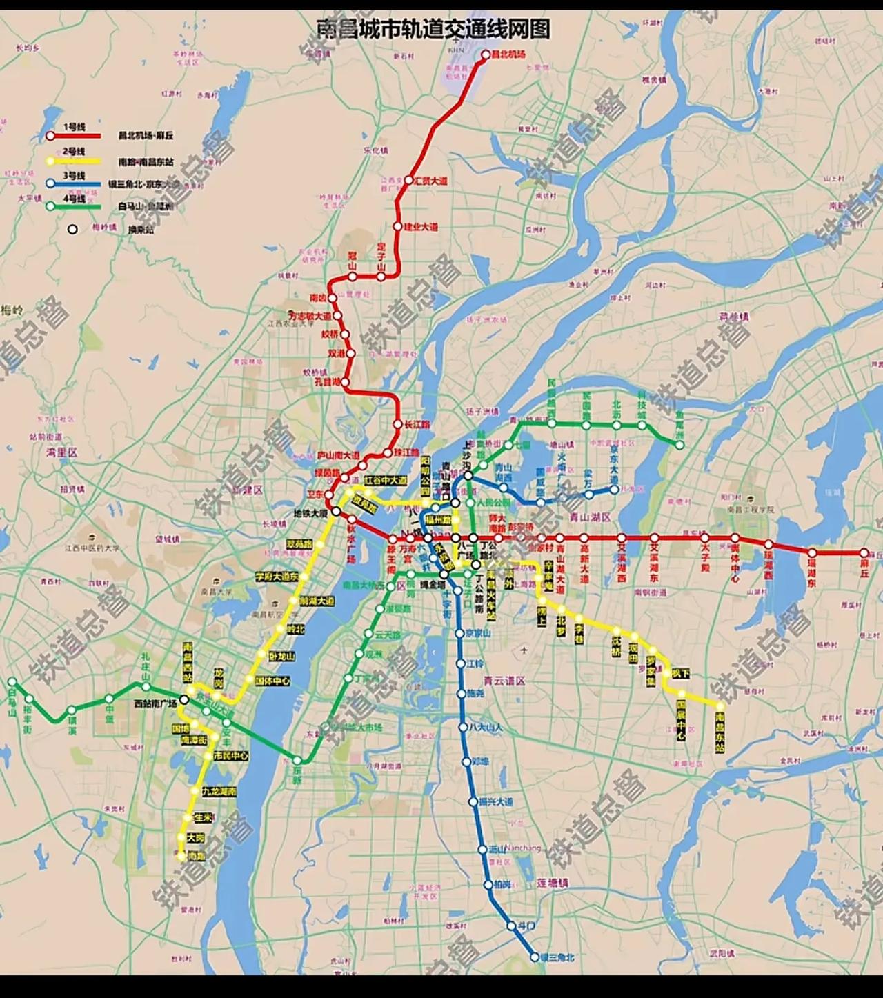 全国地铁线设计最好的城市。线不多，只有4条线，却离米字形很近了。再画2个圈，就