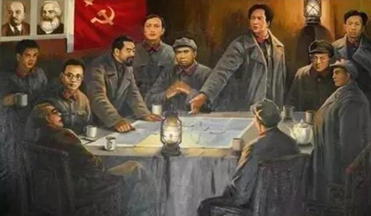 遵义会议是党历史上生死攸关的转折点。参会的中央政治局委员有毛泽东、张闻天、周恩来