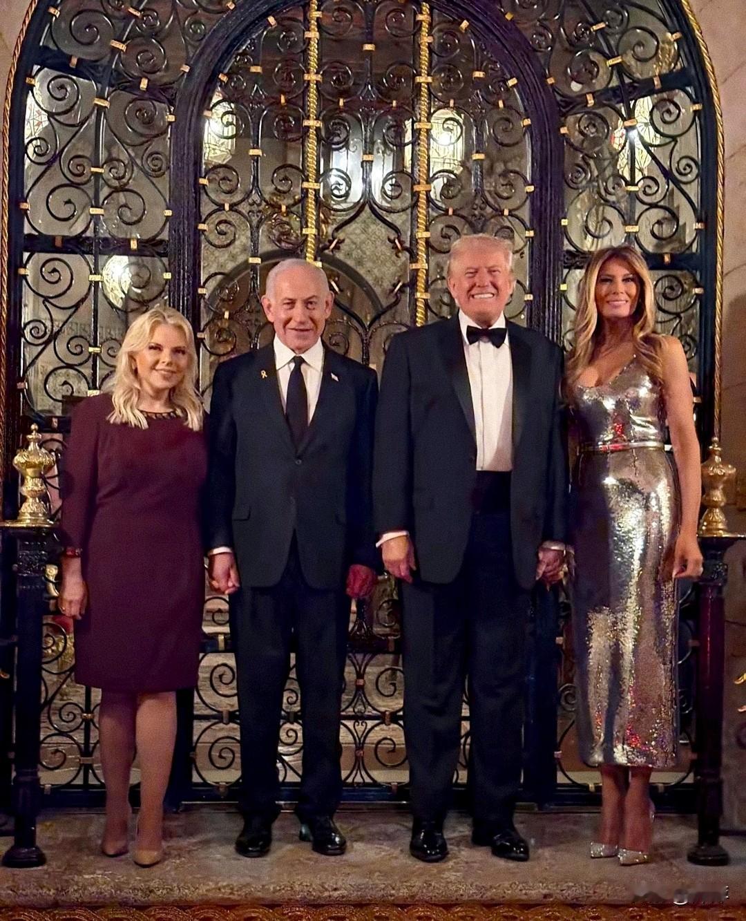 梅尼拉娅银光礼服好耀眼啊！