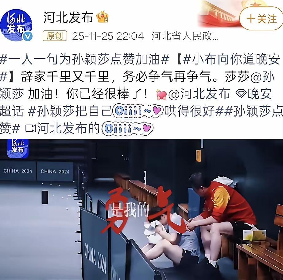 河北发声力挺孙颖莎！娘家终于出面保护孙颖莎了，自从孙颖莎全运会女单决赛输给王