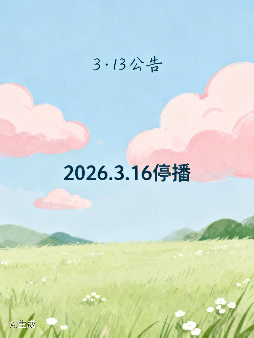 3月13日云南广播电视台发公告，2026年3月16日0时起，少儿频道、教育广播、