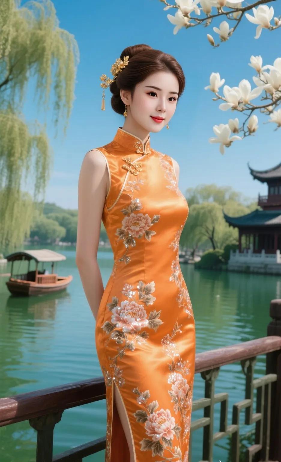 女性旗袍如何搭配好看?