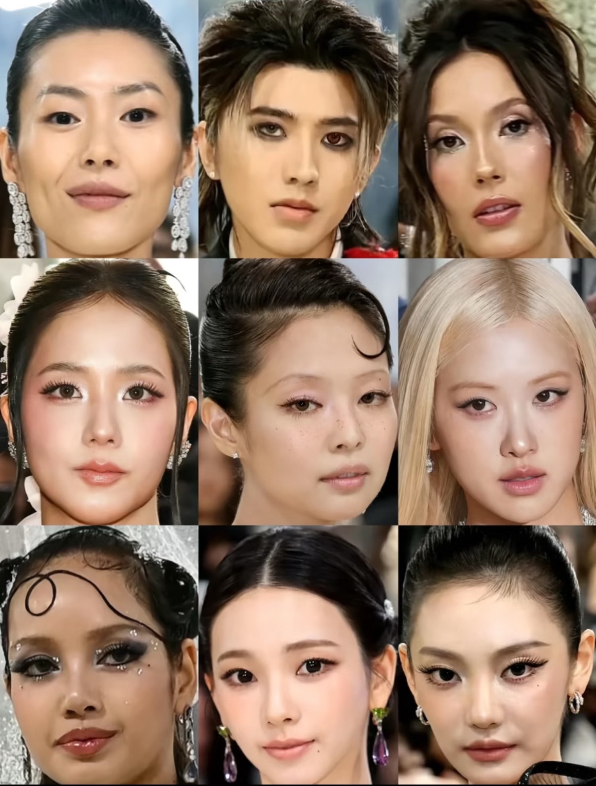 MetGala活动明星G社怼脸生图刘雯蔡徐坤谷爱凌金智秀Jennie朴
