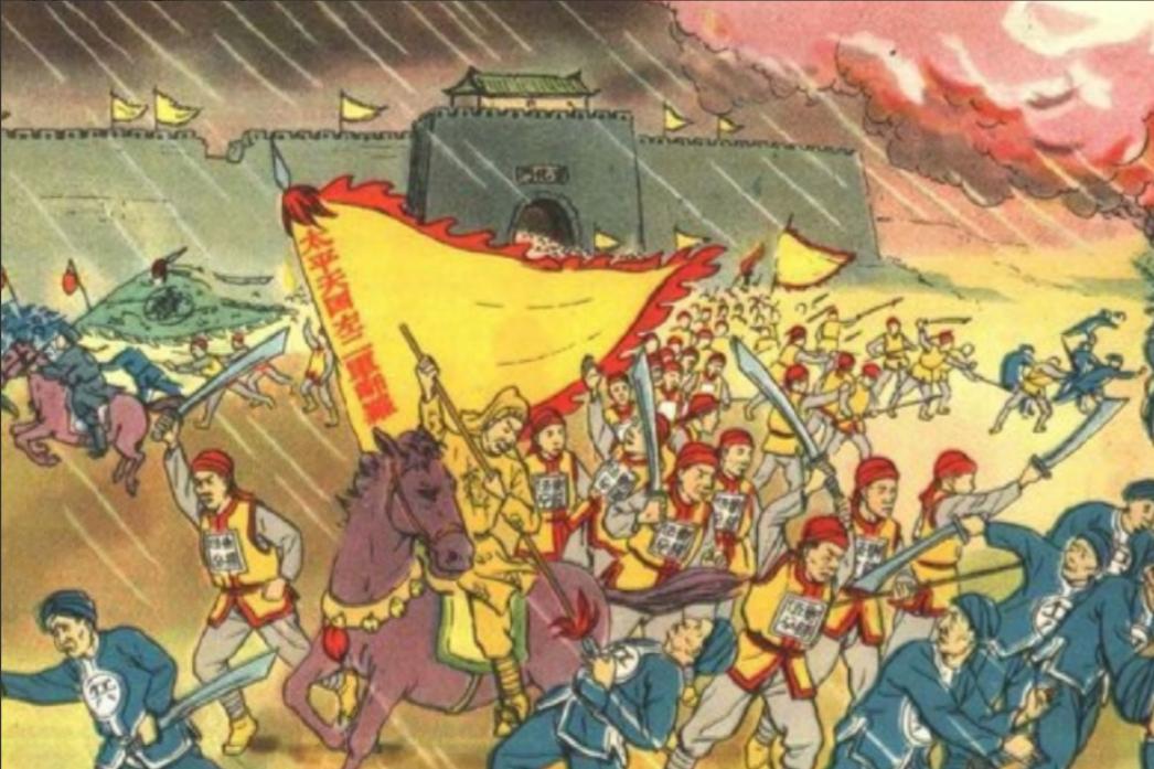 1855年9月，洪秀全刚洗完澡，洪宣娇便悄声地进来了。她手里攥着一封染血的军