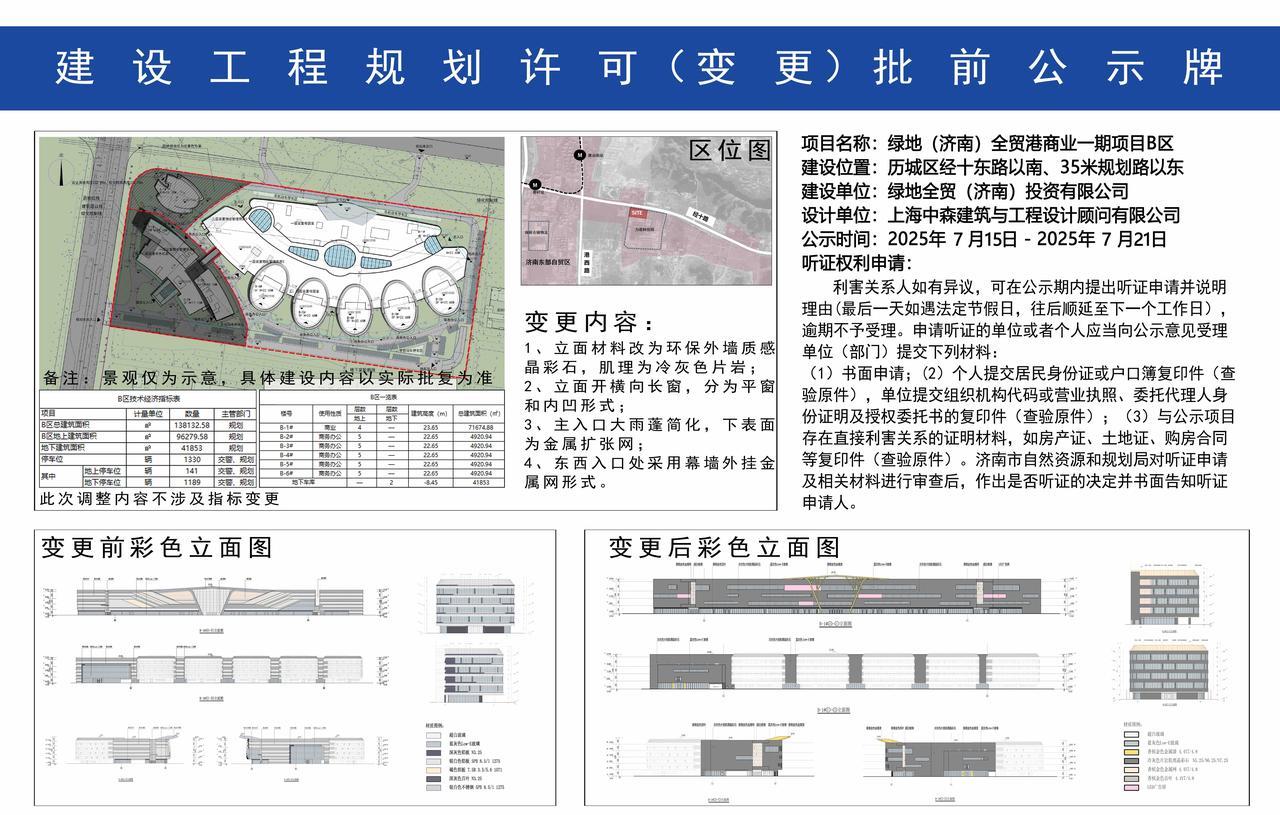 绿地（济南）全球商品贸易港终于又有官方消息了！该项目在停工几年后，今天又在济南