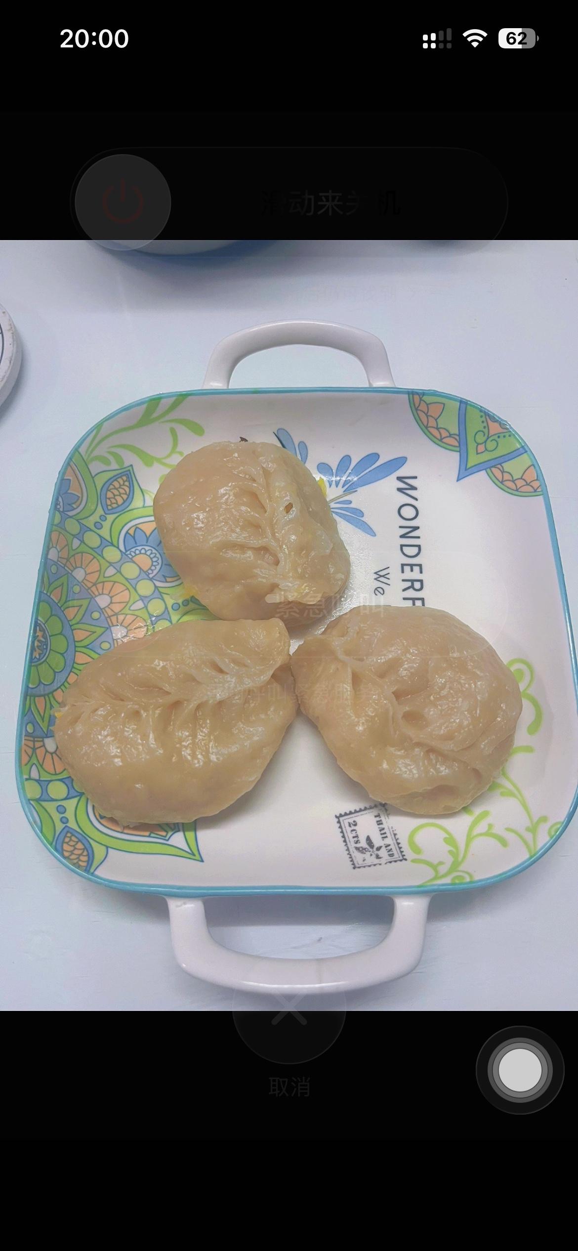 今天没赚钱，吃点素吧，白菜蒸饺