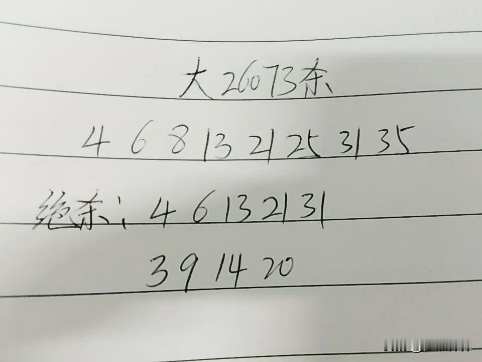 大乐透26073期开奖04、10、22、23、33十02、12后区说了不是偶