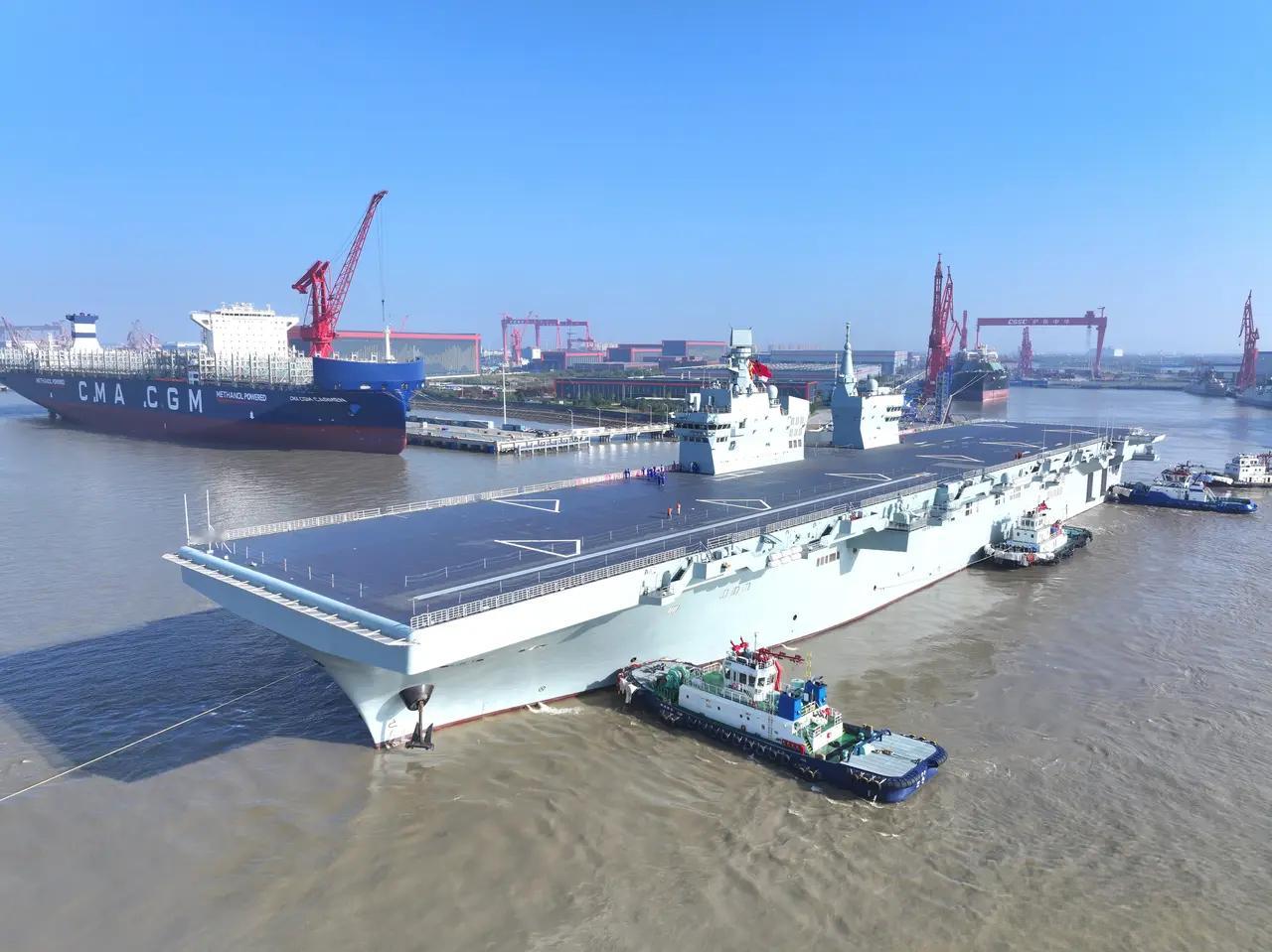 开始海试，距2024年12月下水不到1年，这速度够快的！这次海试将主要检测验证四