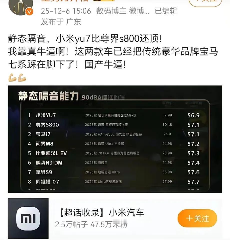 就静态隔音，这样评论小米好像没错，但总觉得有点怪怪的，好像再说，赵云和阿斗在长坂