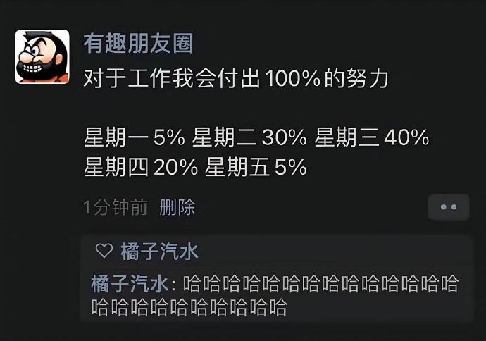 《对于工作我会付出100%的努力》