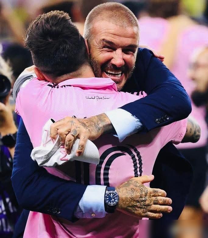 贝克汉姆，“谢谢你，利昂内尔·梅西，来到迈阿密国际，改变了我的人生。”“你