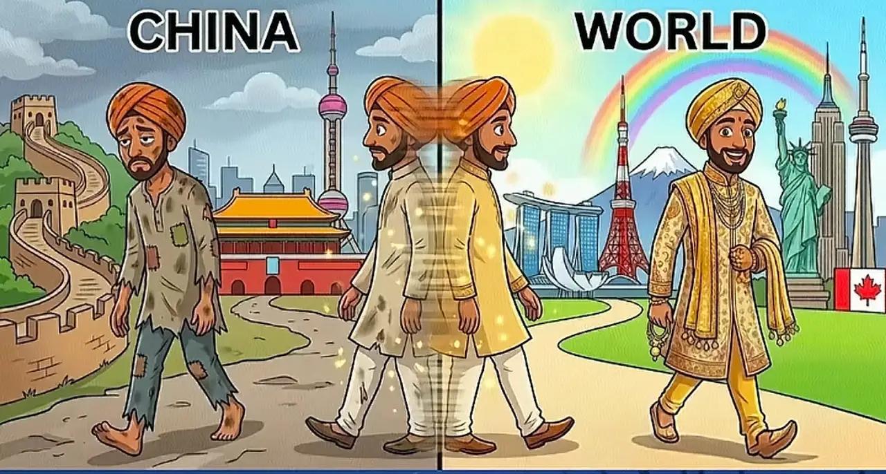不要用此类图“吓阻”印度人来华！这最先是从印度方面流出的，动机不纯，现在有些人却