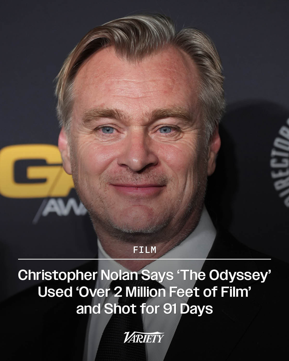 诺兰透露《奥德赛》共拍摄了91天，用了超过200万英尺的胶片！！！大部分拍摄都在