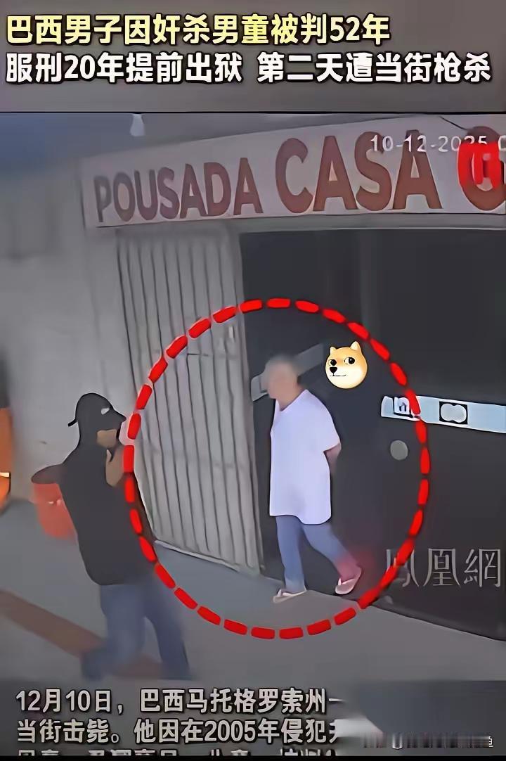 刷到巴西这起案件，心里五味杂陈。那个残害9岁男孩的凶手，判了52年却因“表现良好