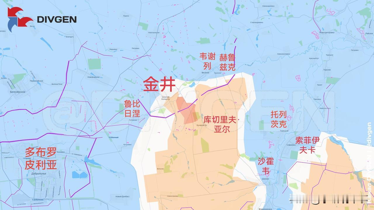 10月9日箭头社更新俄乌战报：图一：俄军突击小组占领了多布罗皮利亚方向金井村