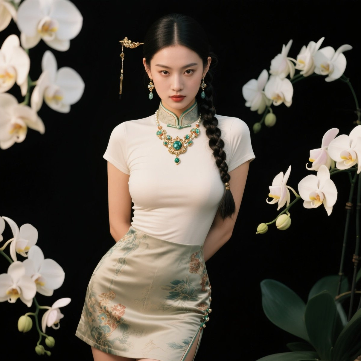 旗袍佳人韵如诗，丰腴曲线最相思