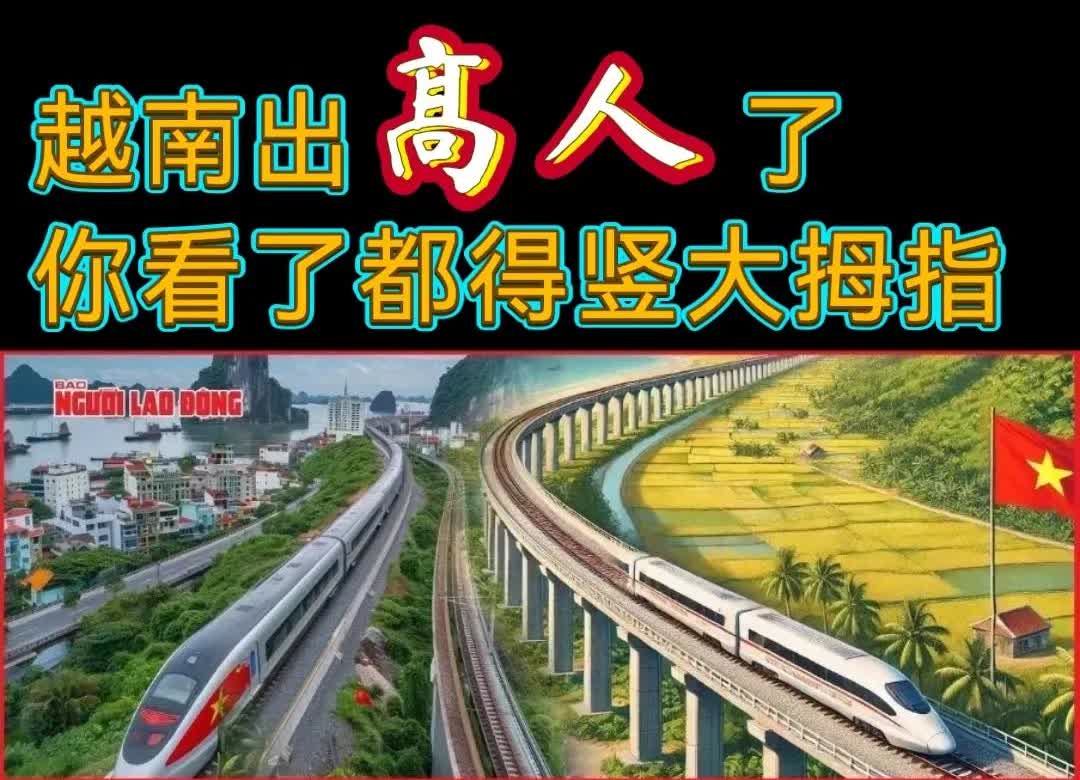 越南出“高人”了！他一句话，就可能让越南南北1541公里高铁，建成了😯。就