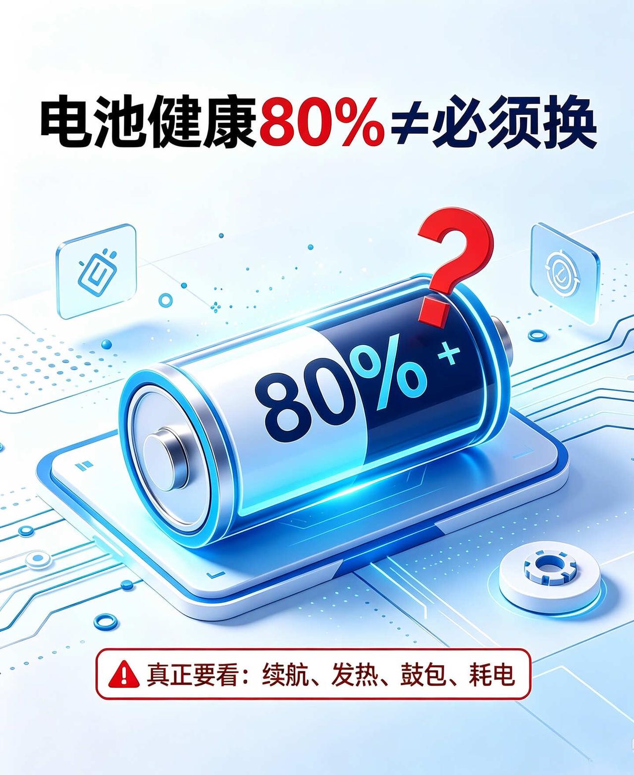 iPhone电池健康低于80%必须换吗？iPhone电池健康80%必须换？官方