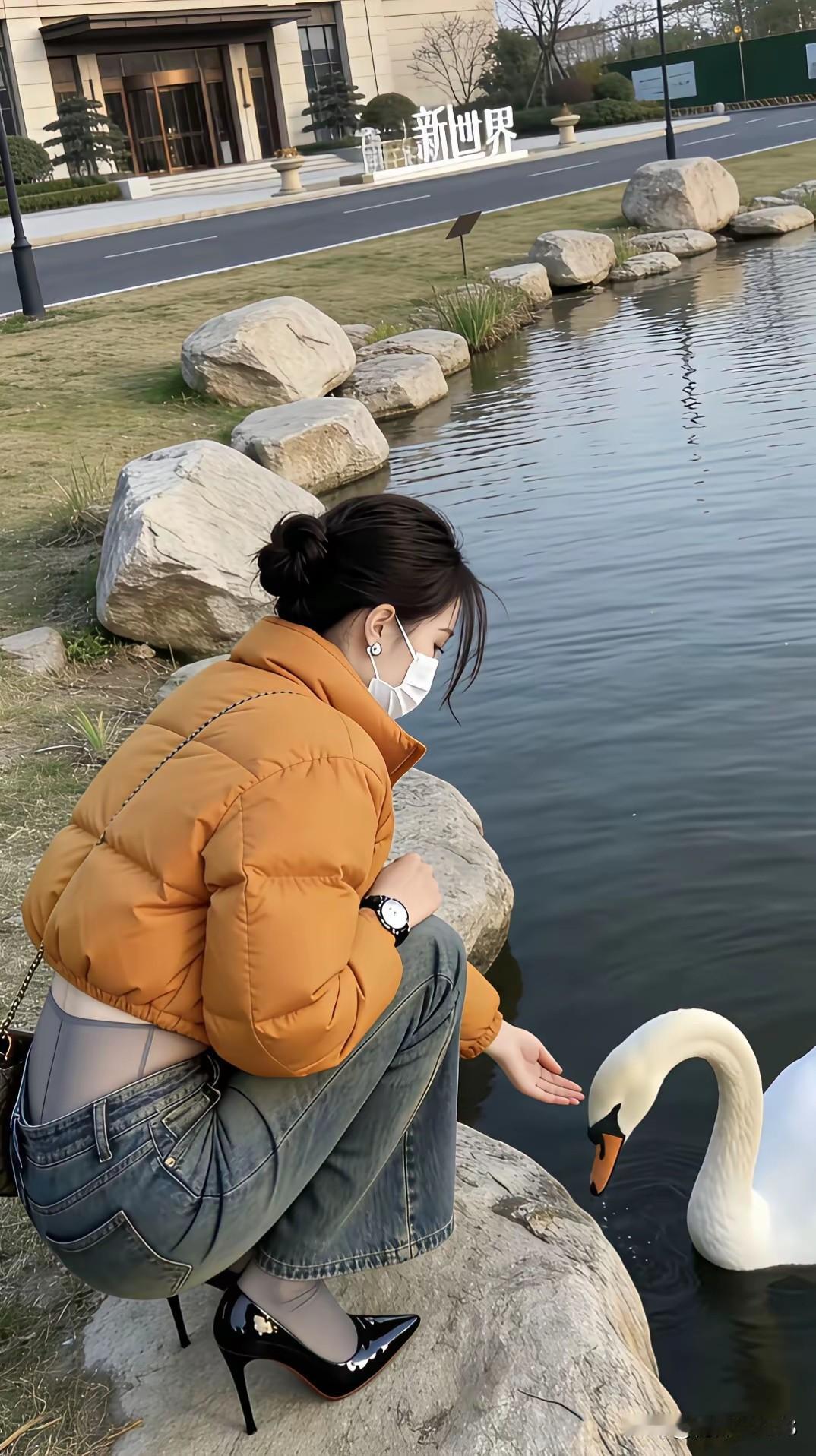 这是天鹅还是大鹅啊