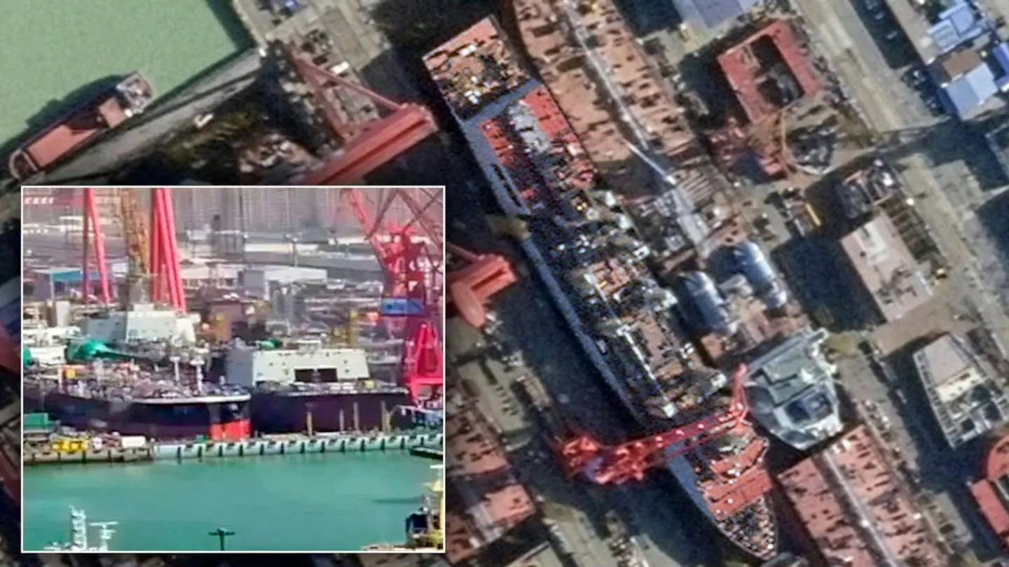 TWZ：中国正在为其航母战斗群建造一艘“怪物级”补给舰长约271米，满载排水量6