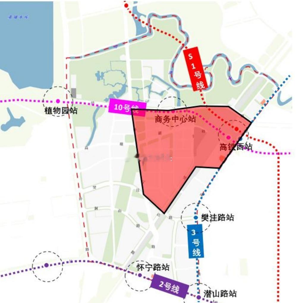 除了已经通车的3号线、在建的S1号线，合肥新西站未来还规划有10号线，3条路线在