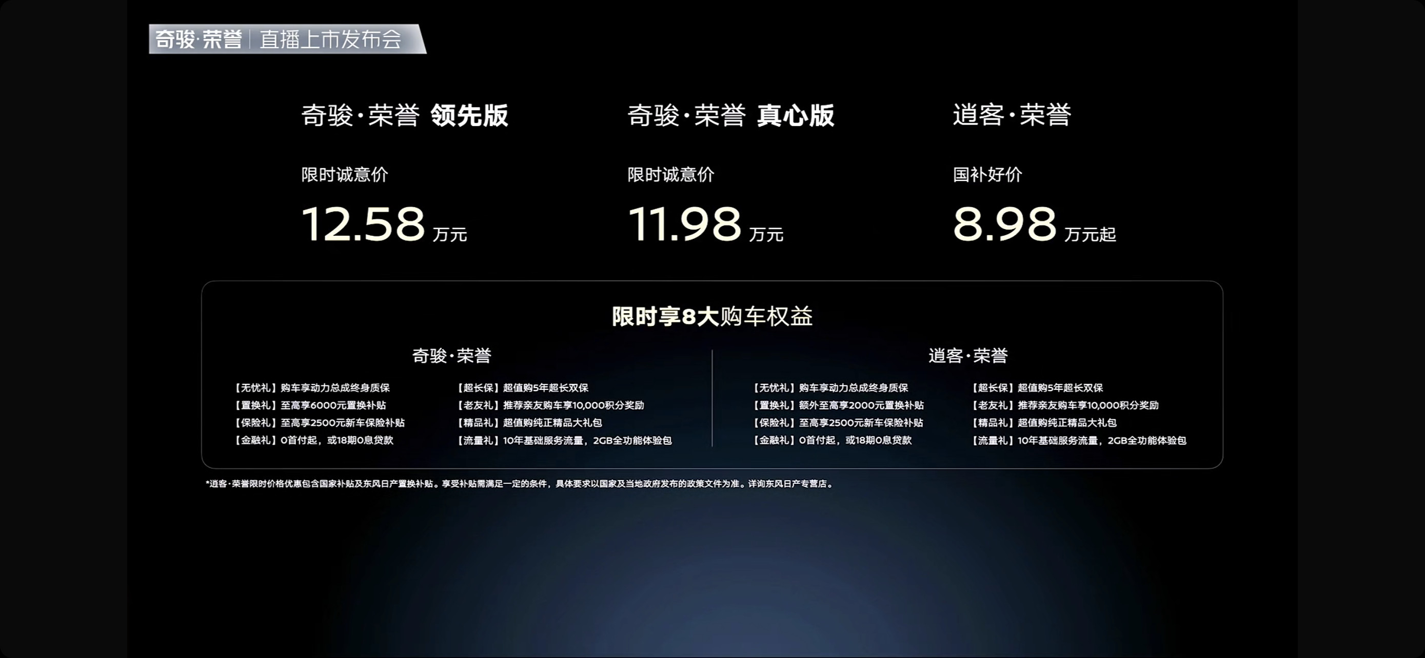 奇骏荣誉，11.98万和12.58万俩配置，这价格大约相当于当年的一半吧。内饰换