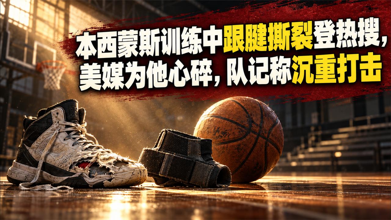 本西蒙斯训练中跟腱撕裂登热搜，美媒为他心碎，队记称沉重打击