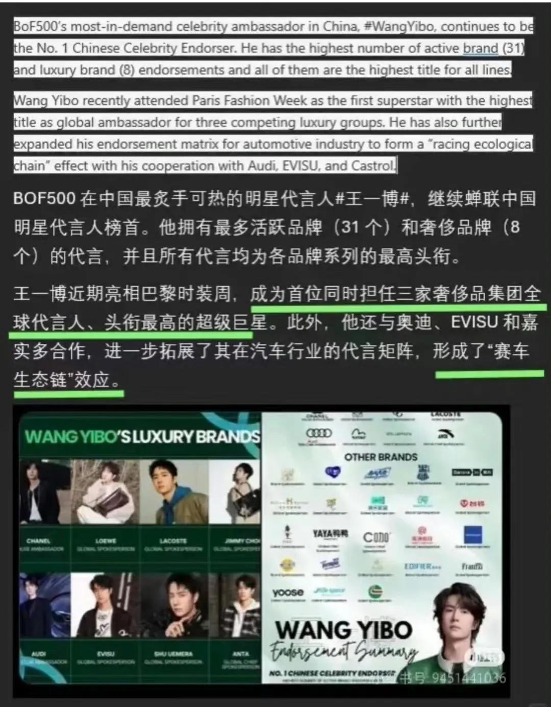 王一博——是不是国内开创“赛车生态链效应”第一人？EVISU独家签约赛车手，开